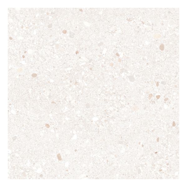 JOS. Horizon Ciottoli Bianco Vloertegel 60X60cm Bianco 8,2mm Mat Ret.R10