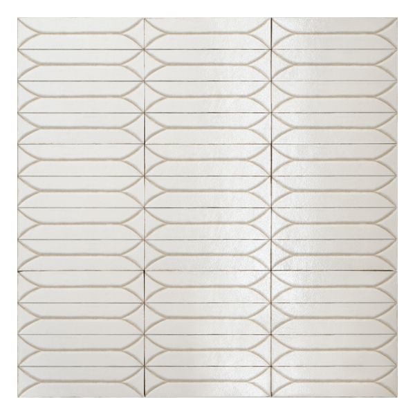 Marazzi Terramater MPM5 Wandtegel Decor 9,1X37,5cm Vaniglia 14mm Mat R9