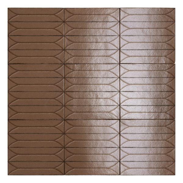 Marazzi Terramater MPM2 Wandtegel Decor 9,1X37,5cm Cotto 14mm Mat R9