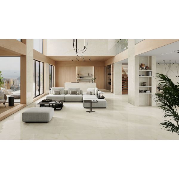 Atlas Concorde Marvel Onyx AJBK Vloertegel 120X120cm White 9mm Glans Ret.