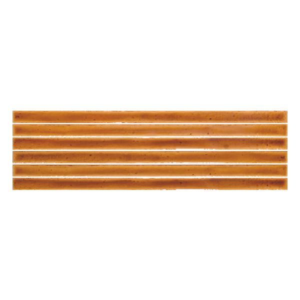 vtwonen Tegels Rib Wandtegel 13,4X45cm Mustartd Crackle 9mm Glans