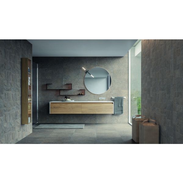 Sanchis Cement Stone Dark Grey Rect 60X60 9,5mm