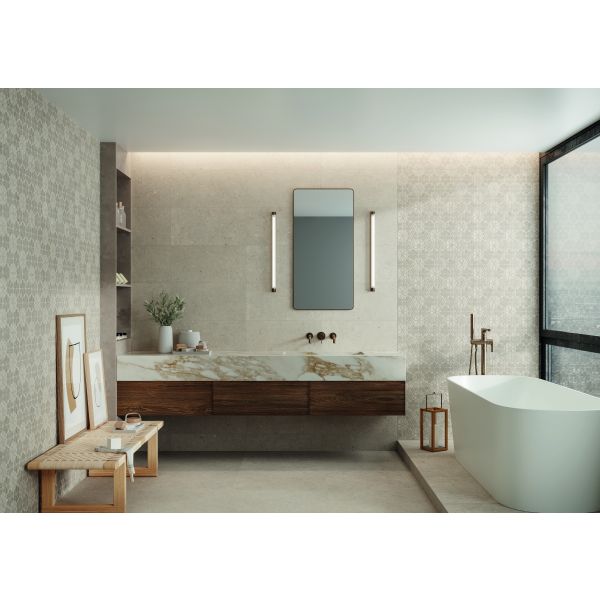 Sanchis Cement Stone Greige Rect 60X60 9,5mm