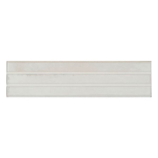 Ragno Look RCU2 Wandtegel 6X24cm Bianco Struttura 3D Yubi 13,5mm Glans