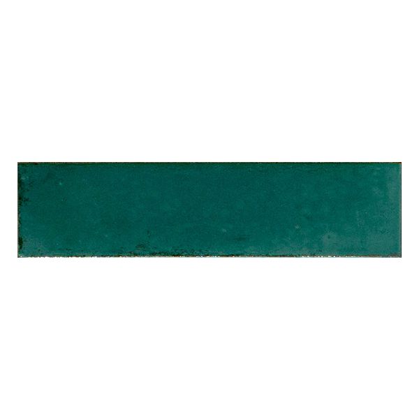 Ragno Look RCU0 Wandtegel 6X24cm Turchese 10mm Glans
