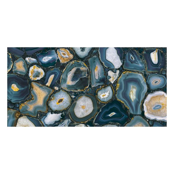 Douglas Jones Silensis Vloertegel Decor 60X120cm Indigo Gold 6mm Glans Ret.