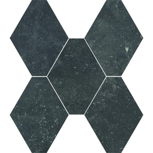 Castelvetro Absolute Nero Esagona 28,5X32cm Mat