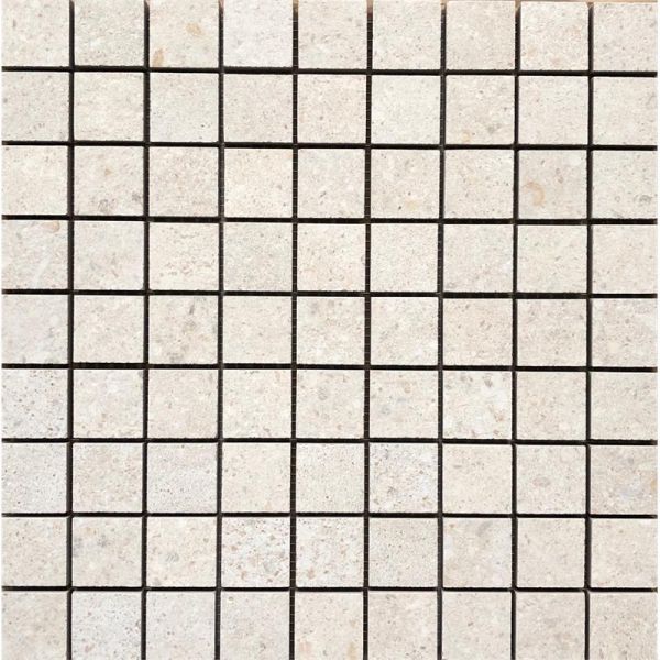 Dutch Design Beton Mosaico Bianco 30X30cm Mat