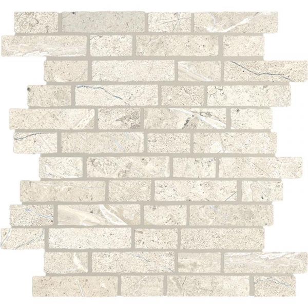 Lea Anthology White Worn Mosaico Break 29X31cm Mat