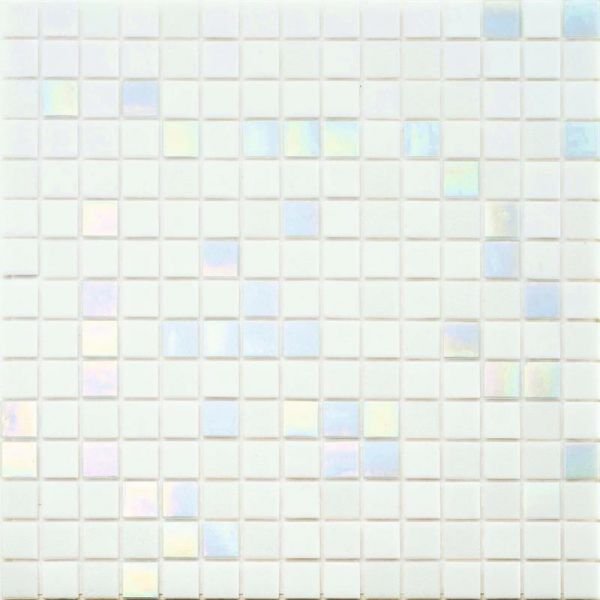 Mosaico 2x2 Cromie Acqua Bianco Lux 33x33