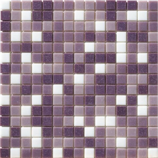 Mosaico 2x2 Cromie Acqua Viola Mix 33x33