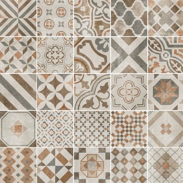 Vintage Cementina Mix Color 20X20cm Mat