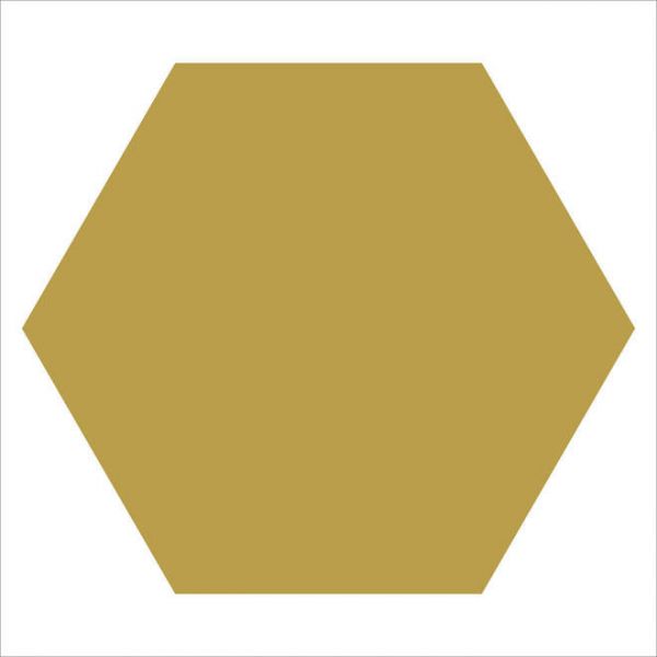 Winckelmans WM 25mm Hexagons JAU Yellow on Fiber