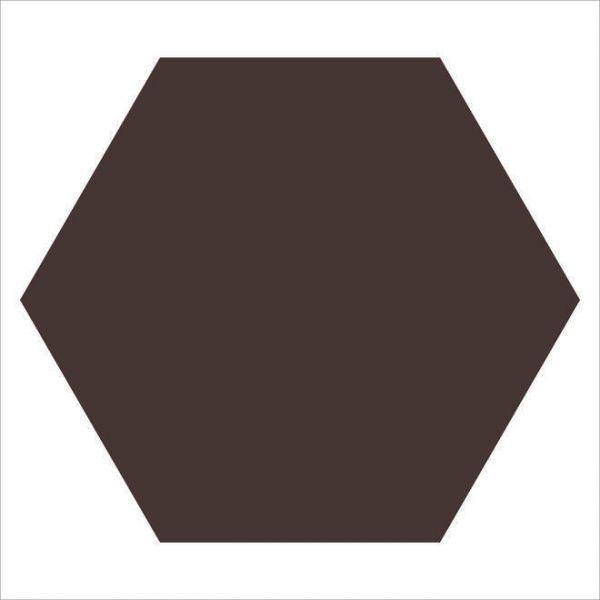 Winckelmans WM 50mm Hexagons CHO Chocolate on Fiber