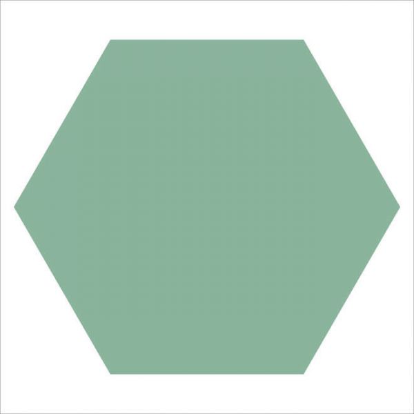Winckelmans WM 50mm Hexagons VEP Pale Green on Fiber