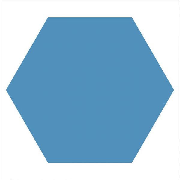 Winckelmans WM Loose 150mm Hexagons BEF Dark Blue