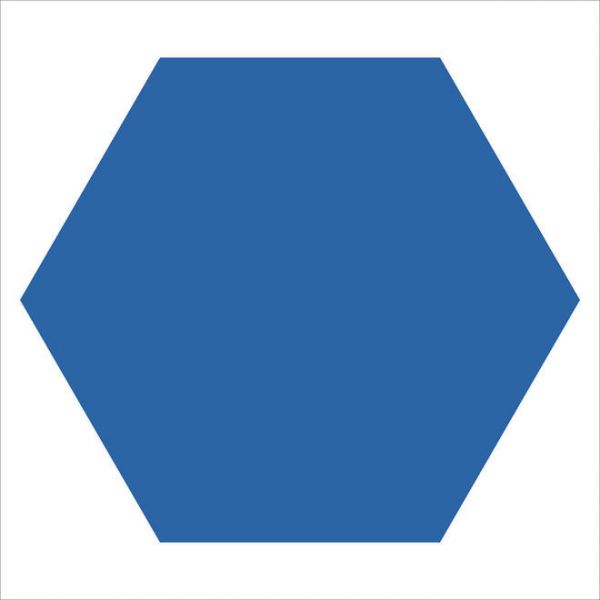 Winckelmans WM Loose 150mm Hexagons BEN Blue Moon