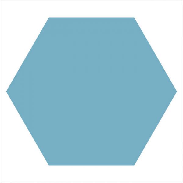 Winckelmans WM Loose 150mm Hexagons BEU Blue