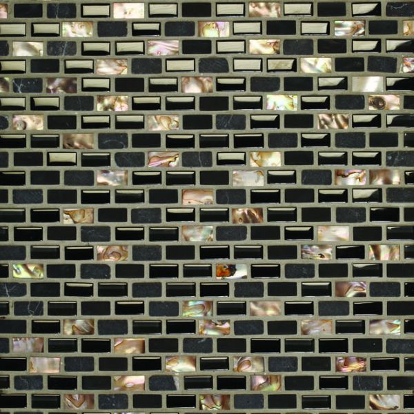 Michel Oprey Pearl Mosaic Fusion Black small 1x2 cm