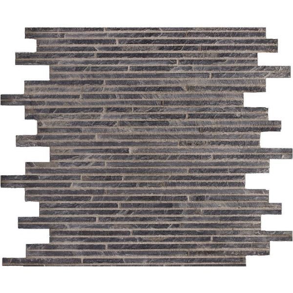 Michel Oprey Natural Slate Mosaic Black strip