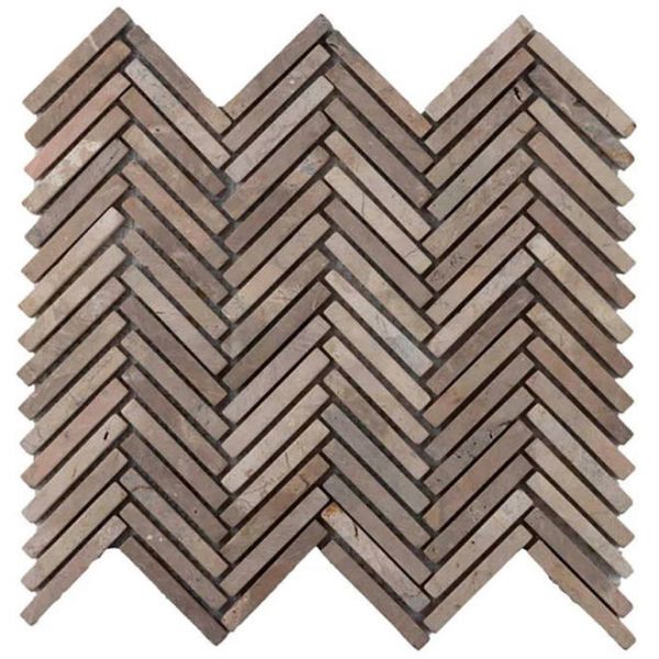 Michel Oprey Parquet Fishbone Light Brown 1x7,3 cm