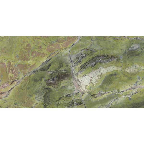 Ariostea Ultra Marmi 37,5x75cm Groen glans UM6L37635