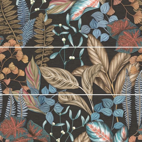 Carmen Silk Décor Set(3) ABC Biba Graphite 40x120