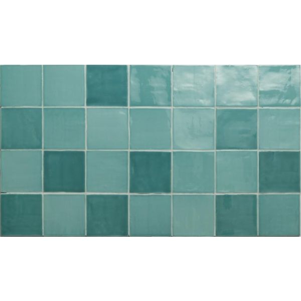 Azulejos New Zellige 13x13cm Groen J1304