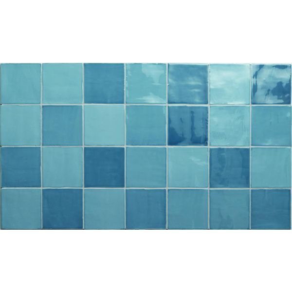 Azulejos New Zellige 13x13cm Blauw J1305