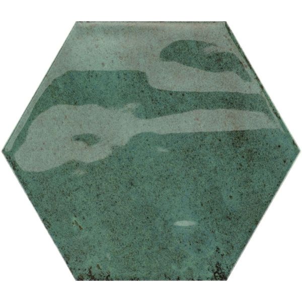 Baerwolf Loft Hexagon 15x17,3cm Groen glans KE-22110