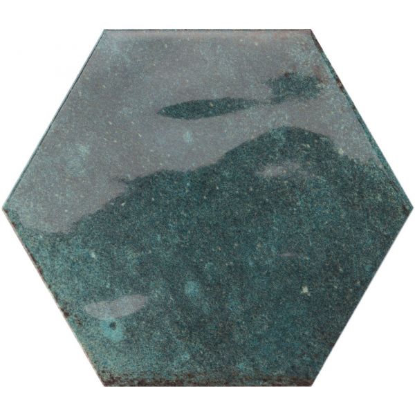 Baerwolf Loft Hexagon 15x17,3cm Blauw glans KE-22113