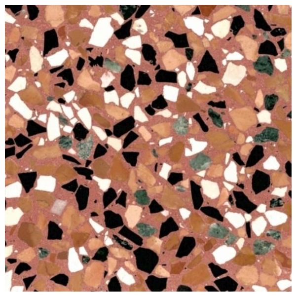 Ecostone Retro-style 40x40cm Rood glans EM-3509
