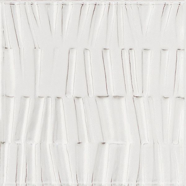 Gigacer Bamboo 15x15x1cm Wit glans 10BAM15BIAFRL