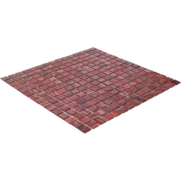 THE MOSAIC FACTORY Amsterdam Vierkant Wine Red Glossy