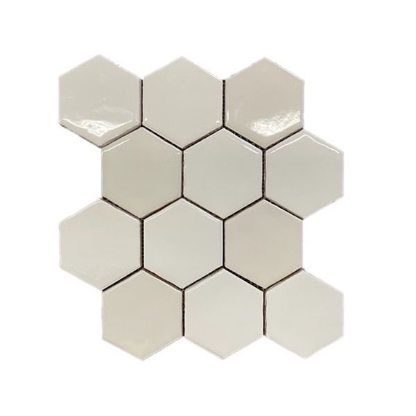 Grandeur Hexagonel 28x30cm Wit Glans (ESMOSA001)