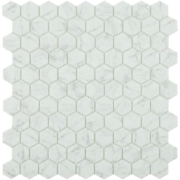 By Goof mozaiek hexagon statuario 3,5x3,5cm