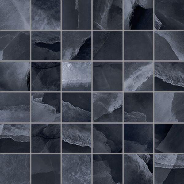 EnergieKer Onyx ek Black mozaiek pulido 5x5 op net van 30x30