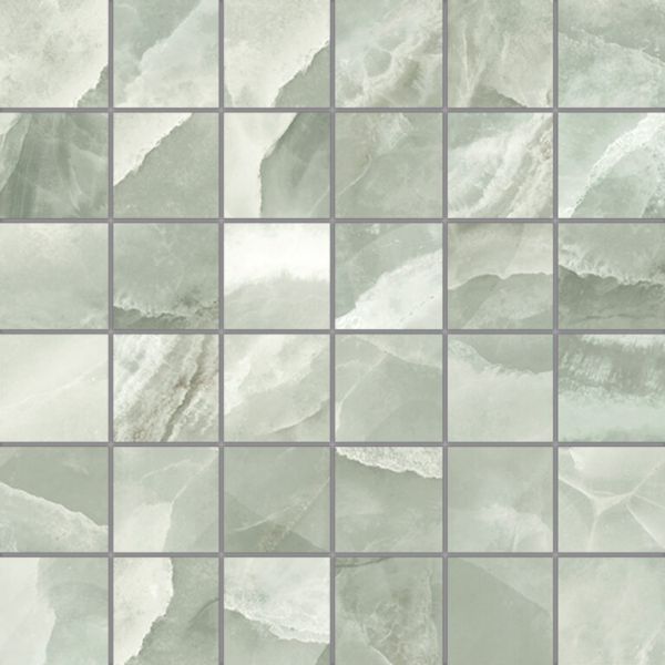 Energieker Onyx ek Jade mozaiek pulido 5x5 op net van 30x30
