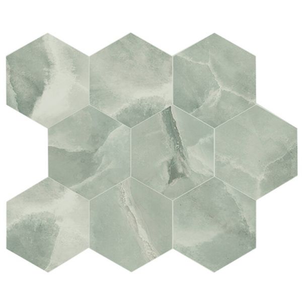 Energieker Onyx ek Jade mozaiek pulido hexagon op net van 26x30