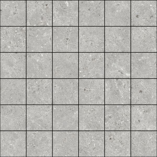 Baldocer Cerámica Stoneland Pearl mozaiek 5x5 op net van 30x30cm