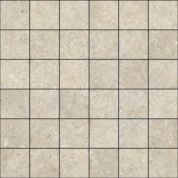 Baldocer Cerámica Stoneland Ivory mozaiek 5x5 op net van 30x30cm