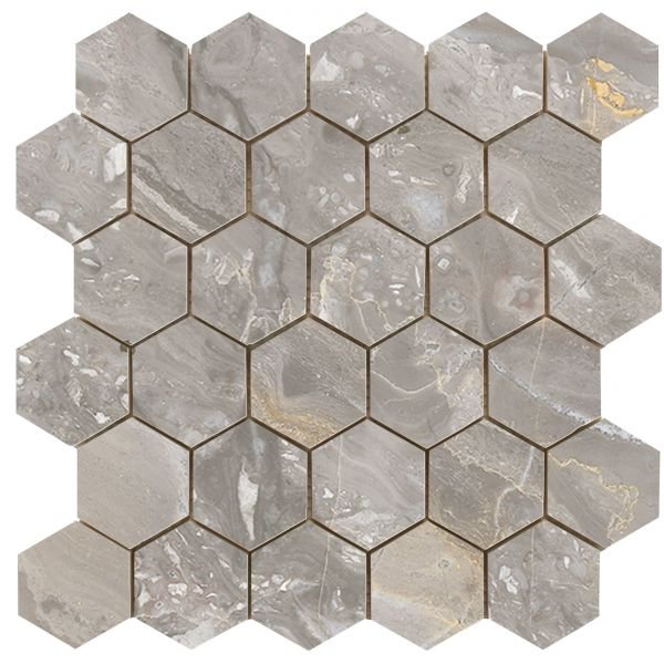 Luxury hexagon mozaiek Beige gepolijst 26,3x27,4