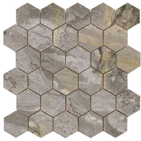 Luxury hexagon mozaiek Nature gepolijst 26,3x27,4