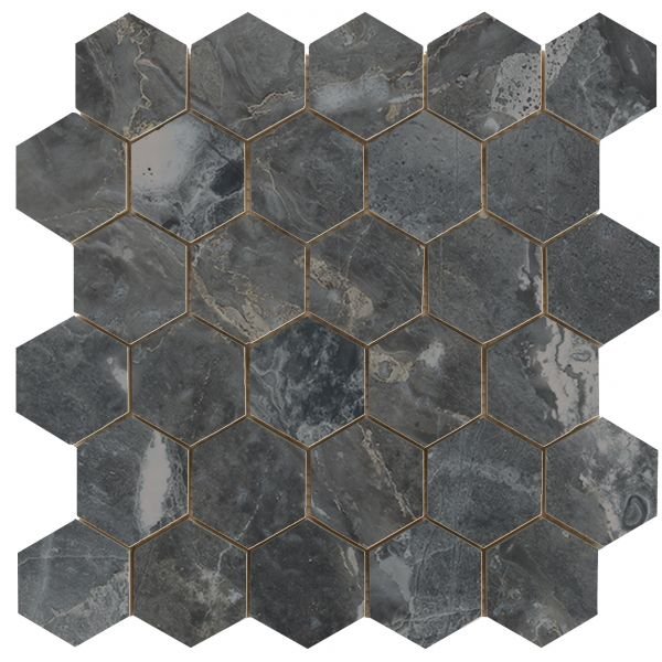 Cifre Cerámica Luxury hexagon mozaiek Dark gepolijst 26,3x27,4