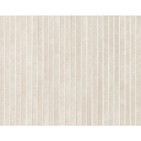 FAP Ceramiche Nobu White tratti mosaico 1x24 rond op net van 24x30,5