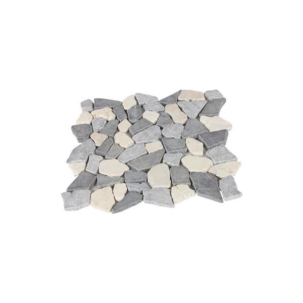 Kerastone Wit/grijsmix Brokstukken 30x30