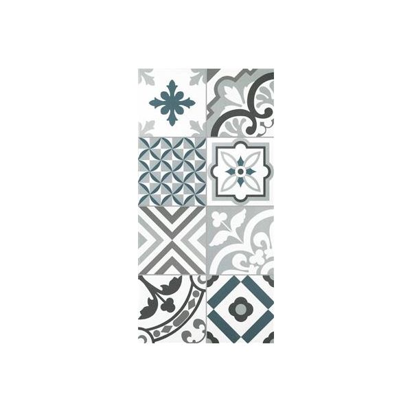 Kerion Neocim Plus Patchwork Bleu / Gris 20x20