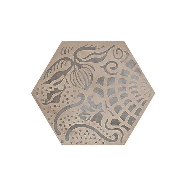 Marca Corona Terra 0402 Floreale vers. F 25x21,6 Esagono