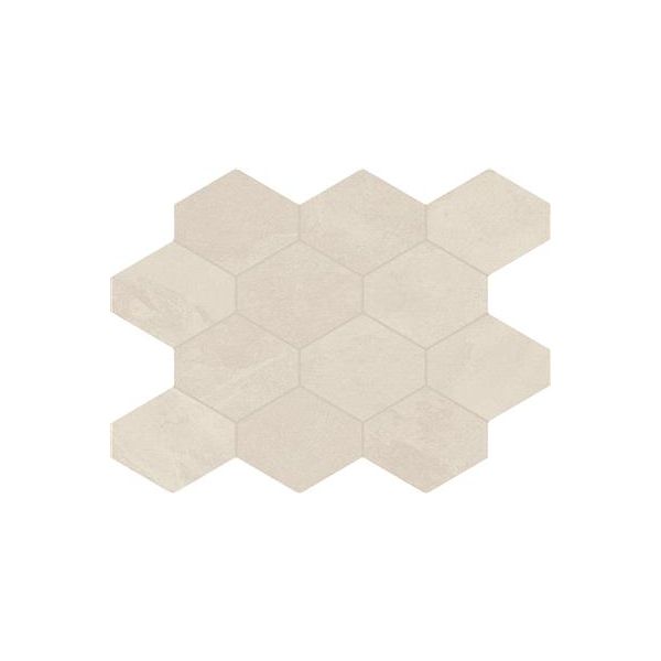 Unicom Starker Brazilian slate Oxford white Naturale 25x34 Hexagon