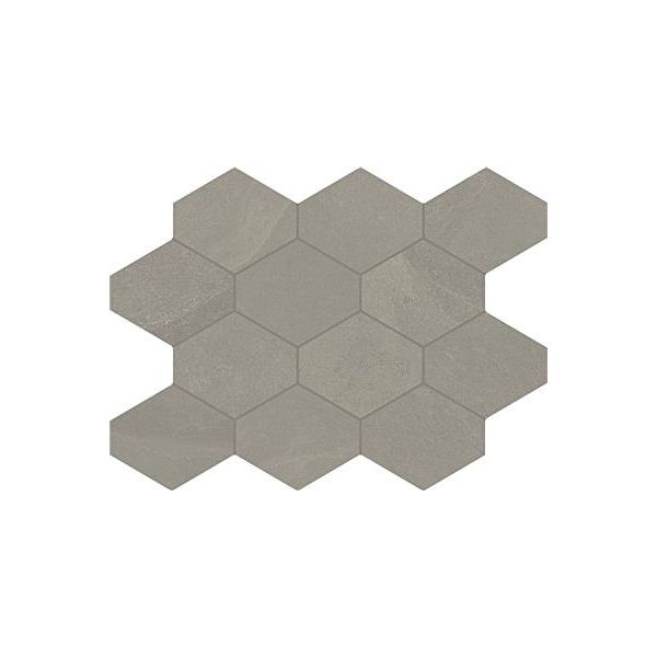 Unicom Starker Brazilian slate Silk grey Naturale 25x34 Hexagon